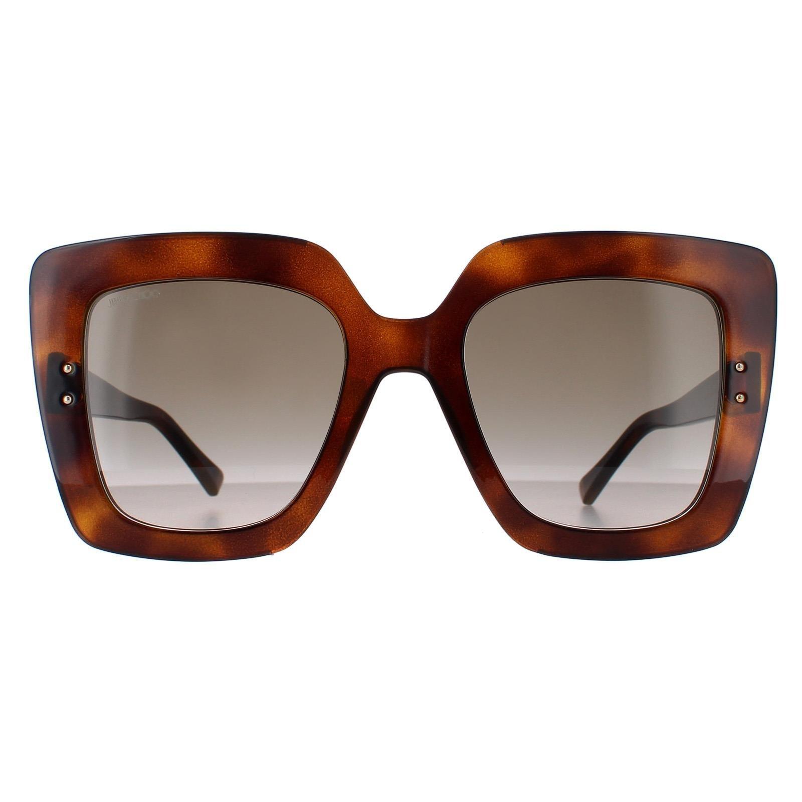 Квадратный Гавана Коричневый Градиент AURI/G/S Jimmy Choo, коричневый солнцезащитные очки polaroid 6142 s brown 20397609q57sp