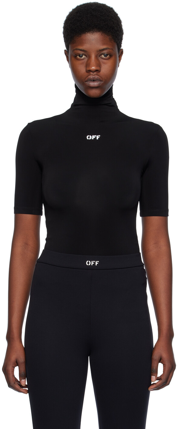 

Черная водолазка с принтом 'Off' Off-White, цвет Black/White