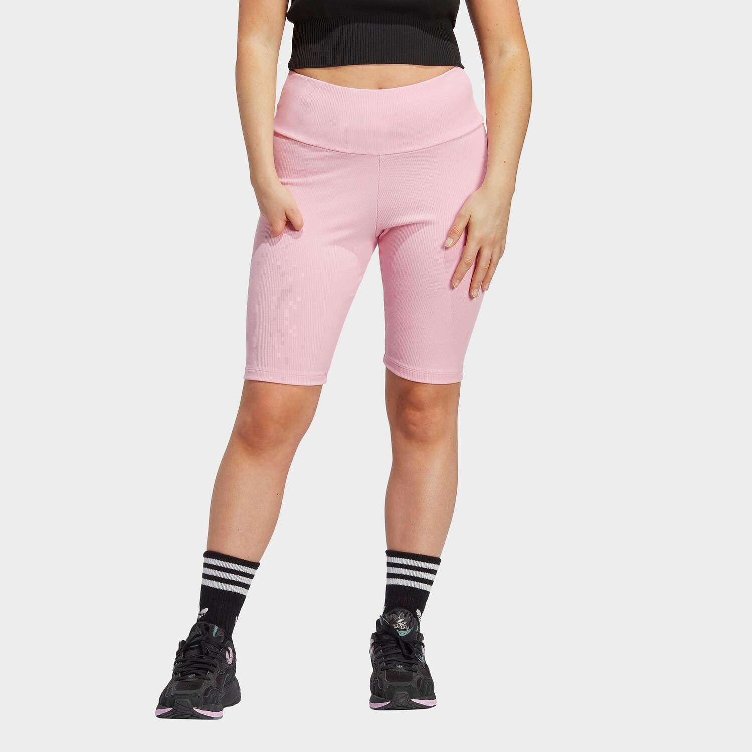 

Женские короткие леггинсы adidas Originals adicolor Essentials Biker, розовый