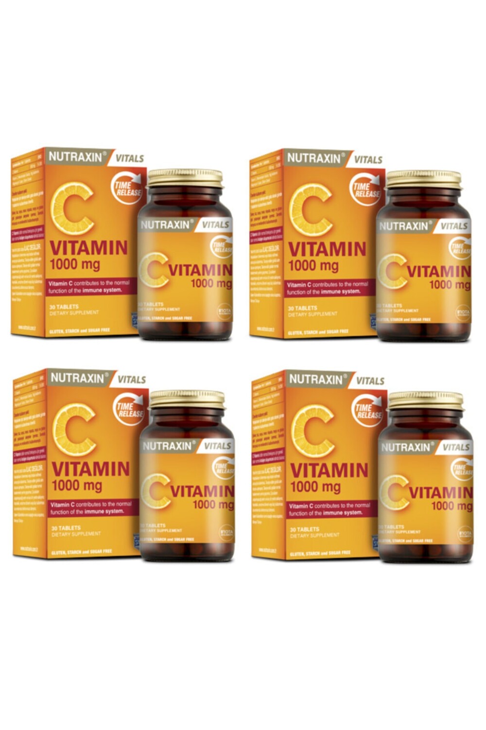 

Nutraxin Витамин С 1000 мг 30 таблеток * 4 штуки