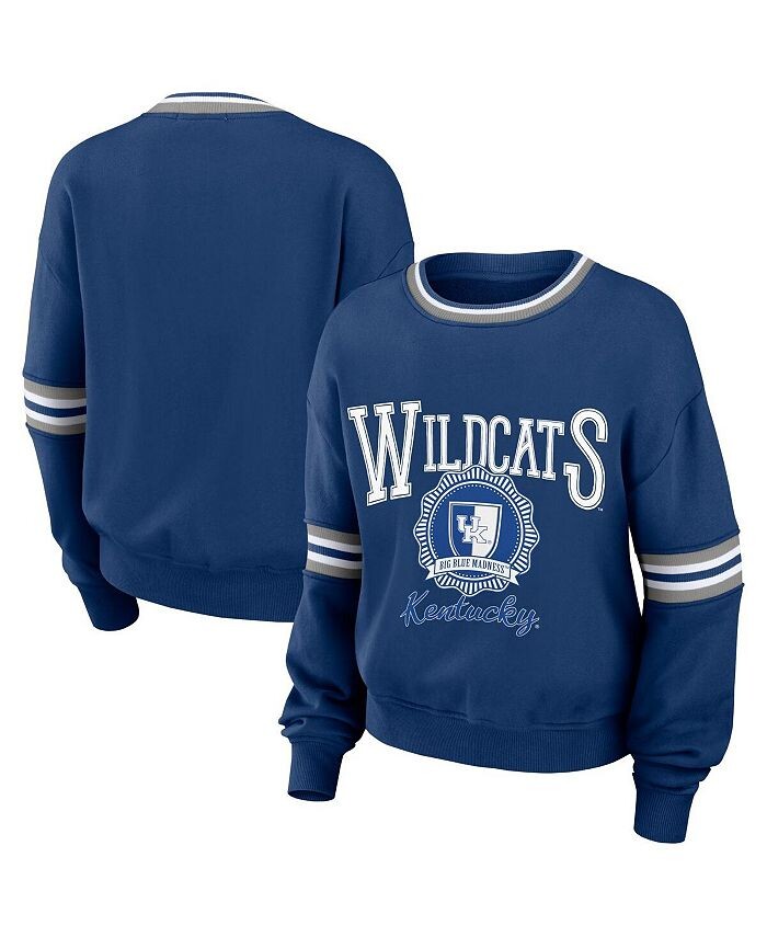 

Женский рваный пуловер в винтажном стиле Royal Kentucky Wildcats WEAR by Erin Andrews, синий