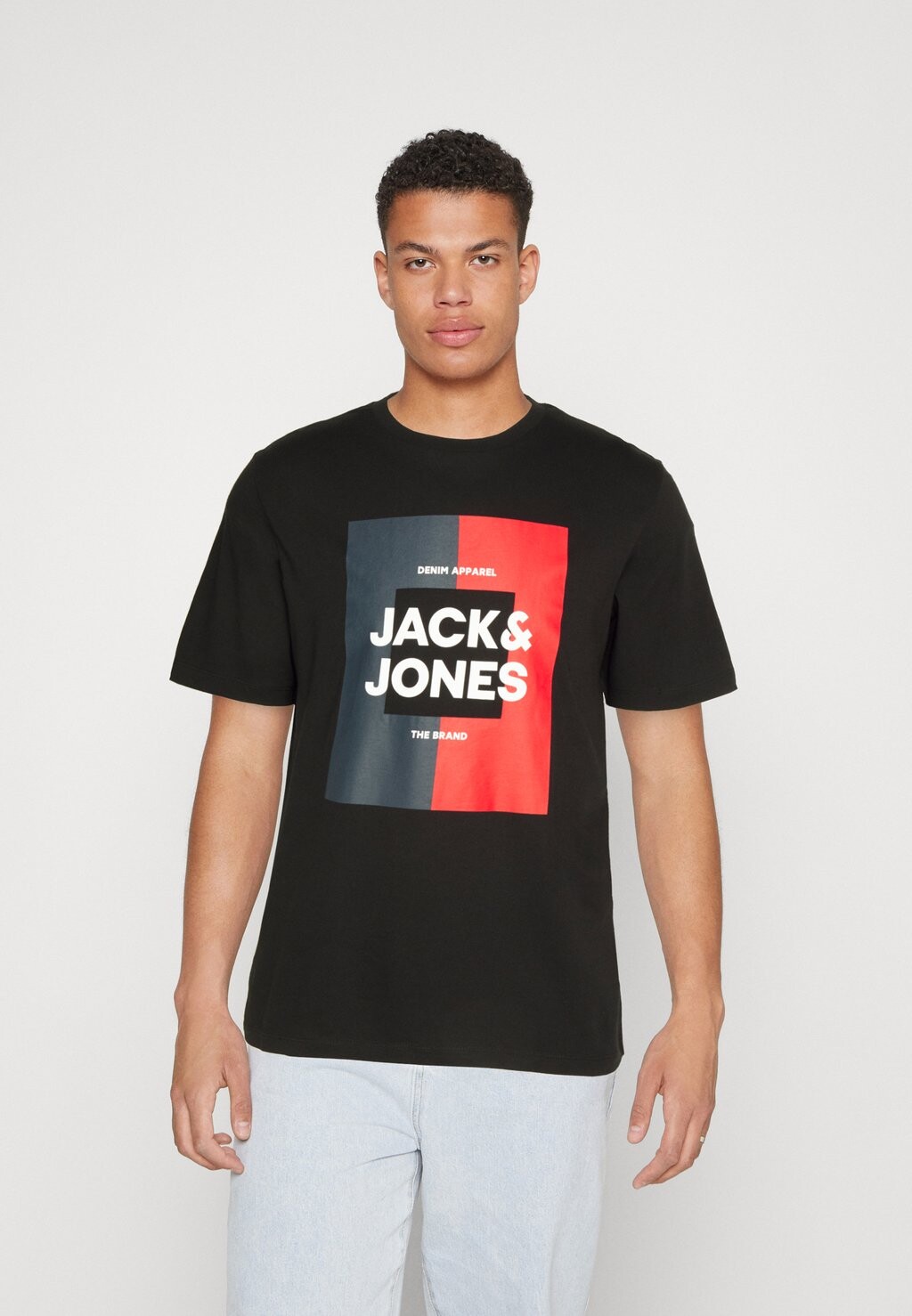 

Футболка с принтом Jack & Jones, черный