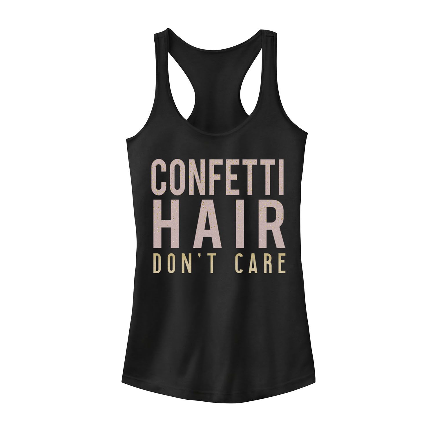 

Майка для юниоров с надписью «Confetti Hair Don't Care»