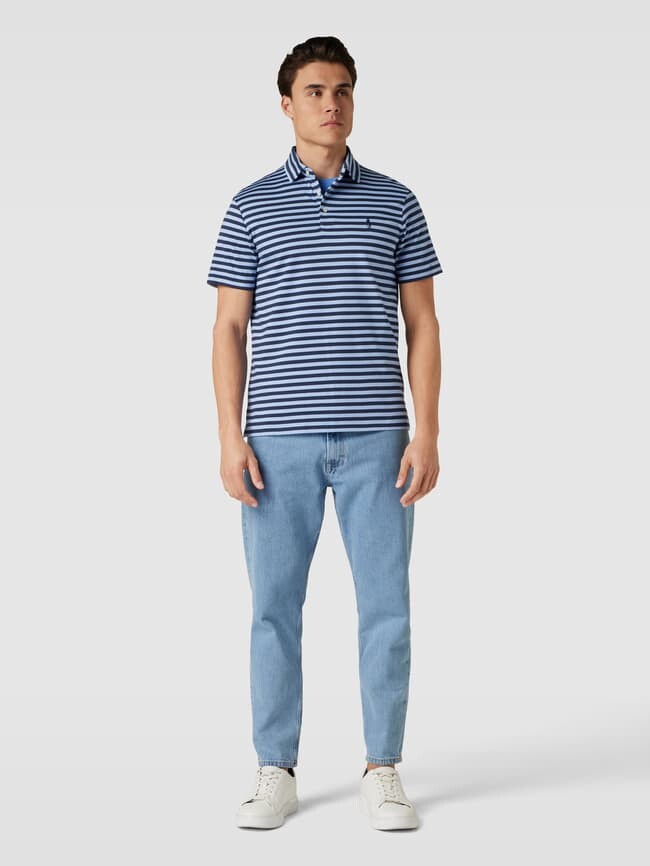 

Рубашка-поло с вышитым логотипом Polo Ralph Lauren, синий