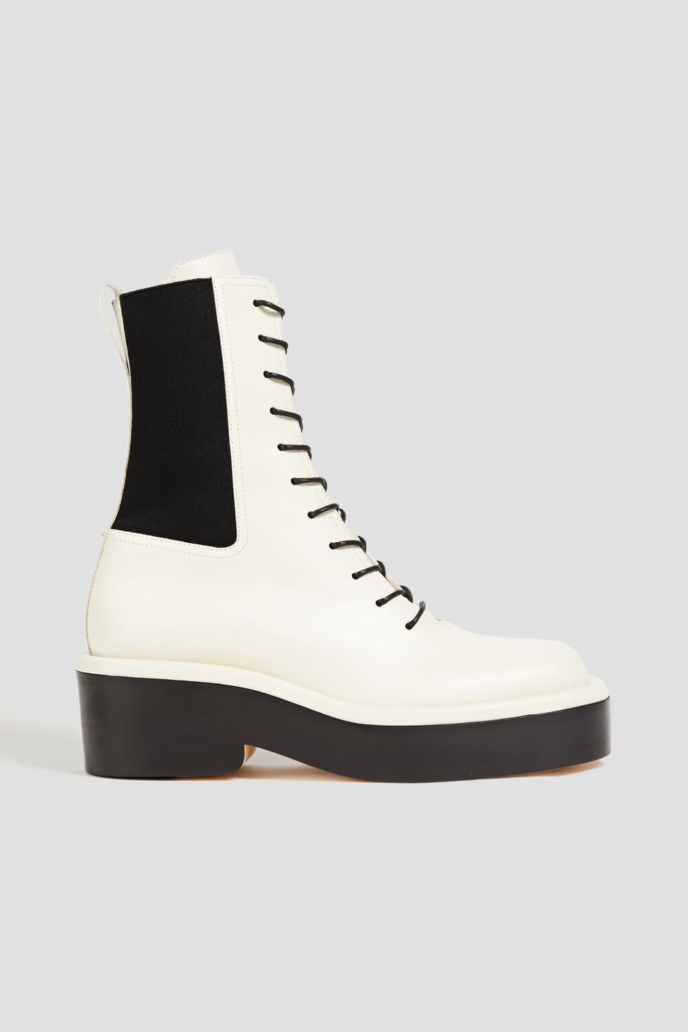 

Кожаные армейские ботинки JJ 65 Nicholas Kirkwood, цвет Off-white