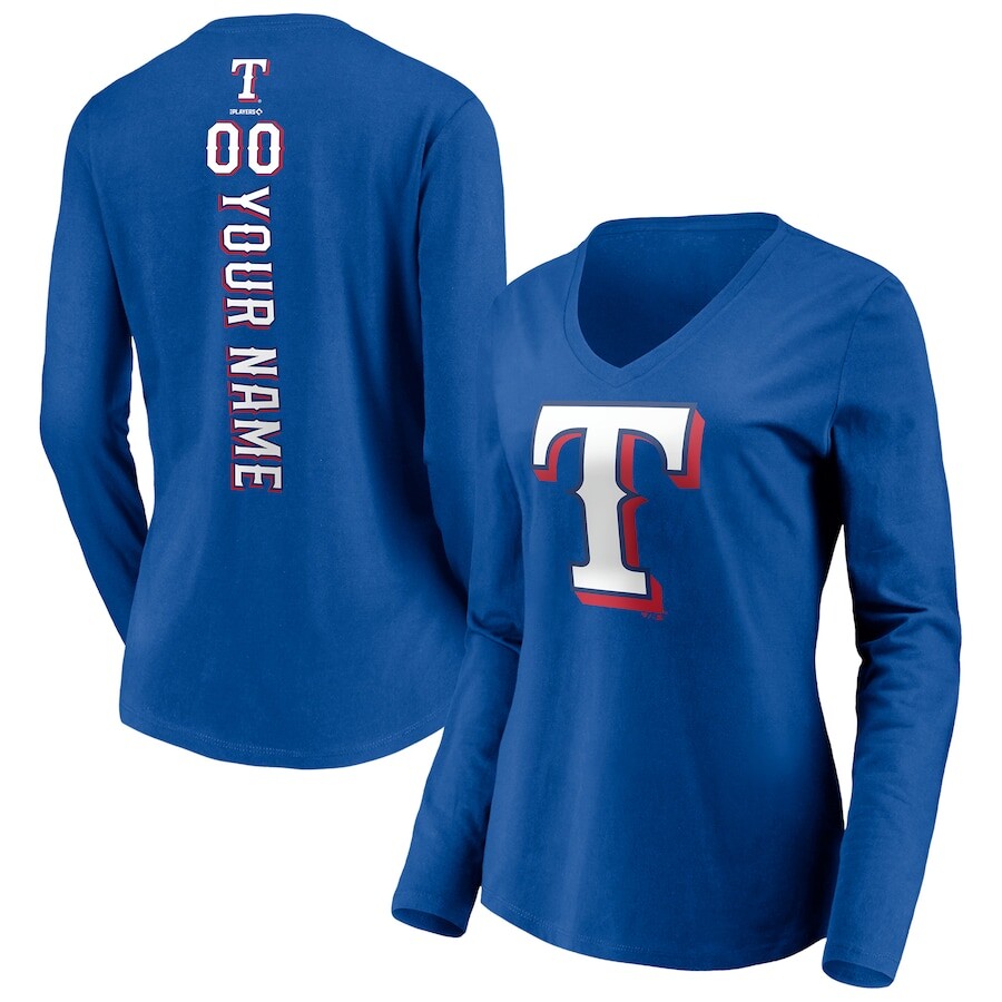 

Футболка с длинным рукавом Fanatics Branded Texas Rangers, роял