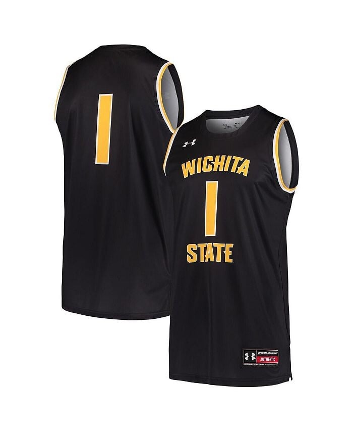 

Мужская черная баскетбольная майка #1 Wichita State Shockers, реплика Under Armour, черный