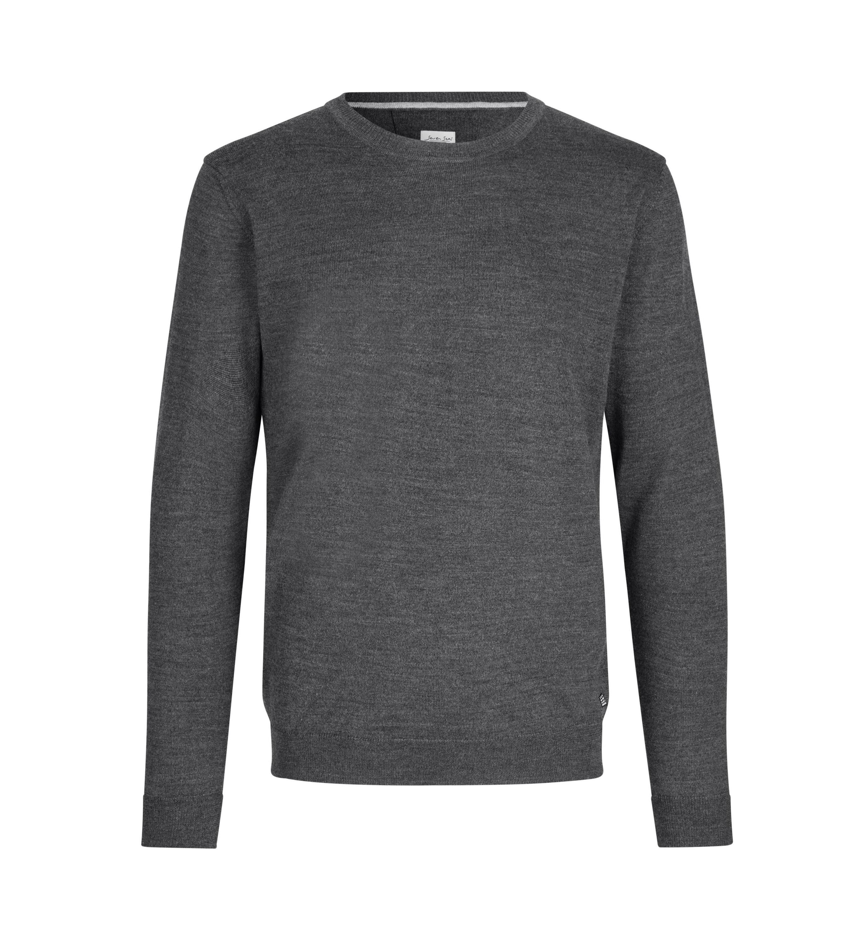Пуловер Seven Seas knit, цвет Dunkel grau meliert носки elbsand цвет 2x dunkel jeans meliert 1x hell jeans meliert