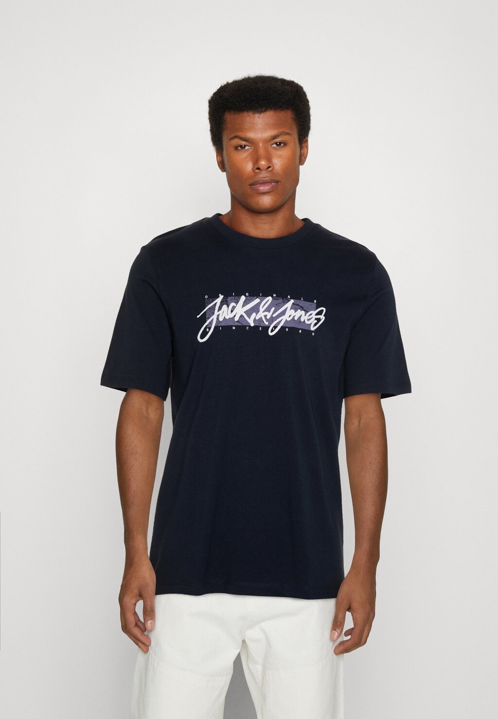 

Футболка с принтом Jack & Jones, темно-синий