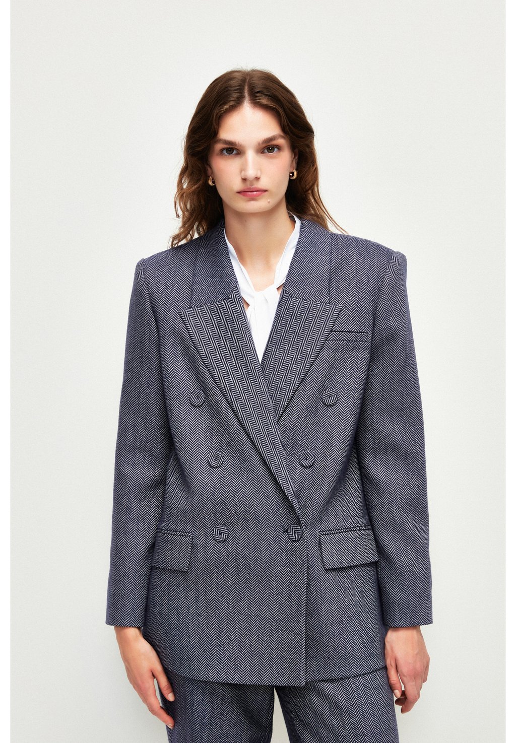 цена Короткое пальто Double Breasted adL, цвет navy blue