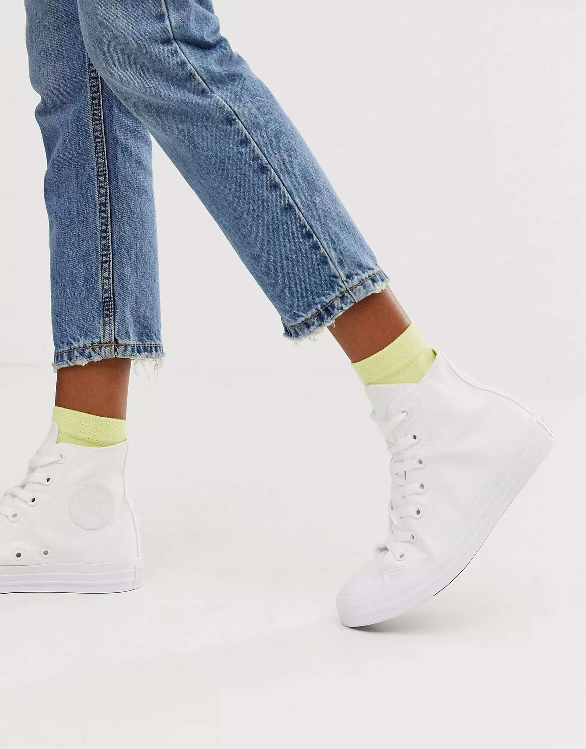 

Высокие кроссовки Converse Chuck Taylor тройного белого цвета