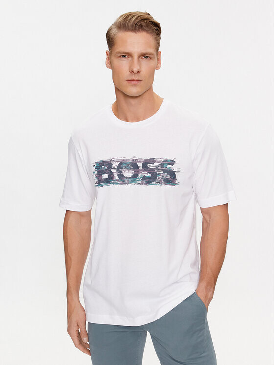 

Футболка стандартного кроя Boss, белый