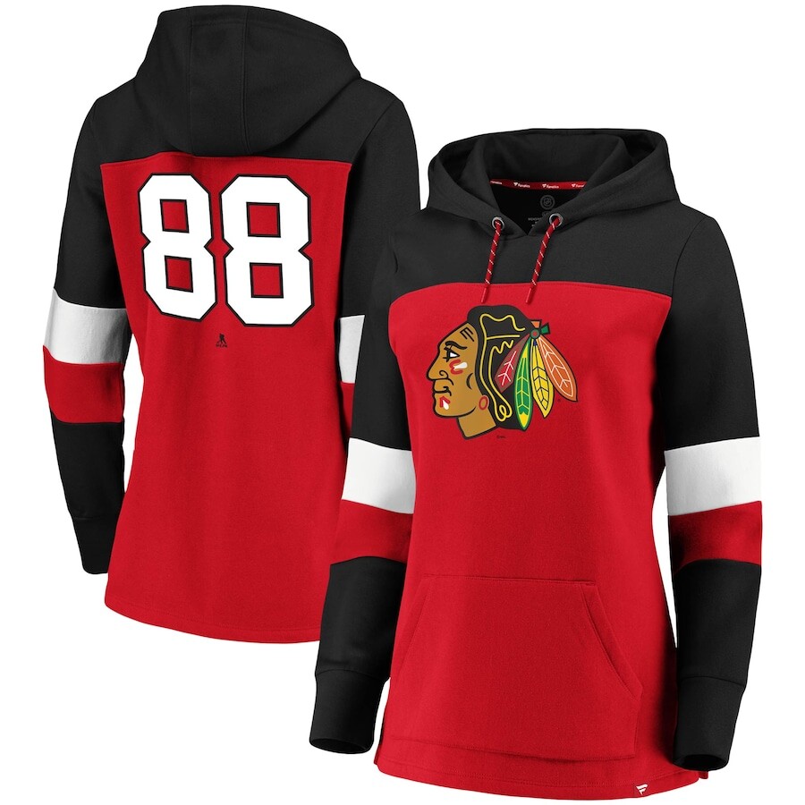 

Пуловер с капюшоном Fanatics Branded Chicago Blackhawks, красный