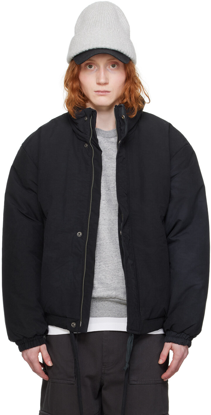 

Черная куртка, окрашенная в готовую одежду Acne Studios
