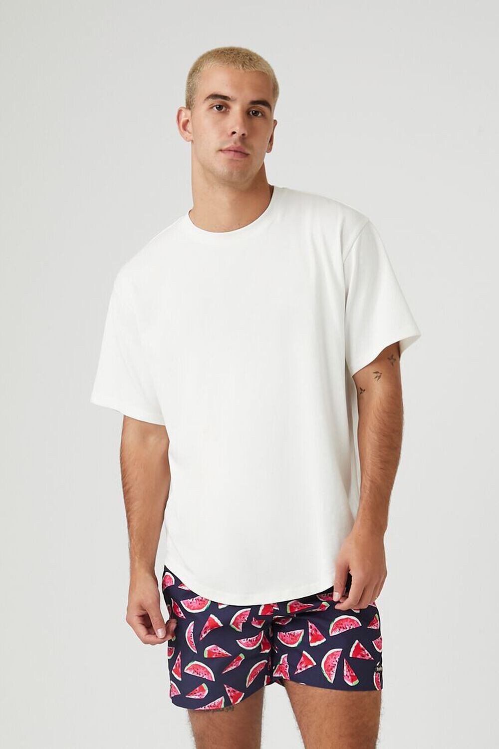 

Плавки с арбузным принтом Forever 21, черный