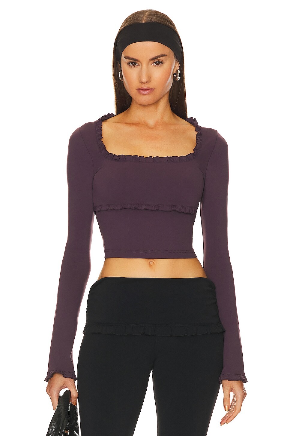 

Топ GUIZIO Fleur Ruffle, цвет Cafe