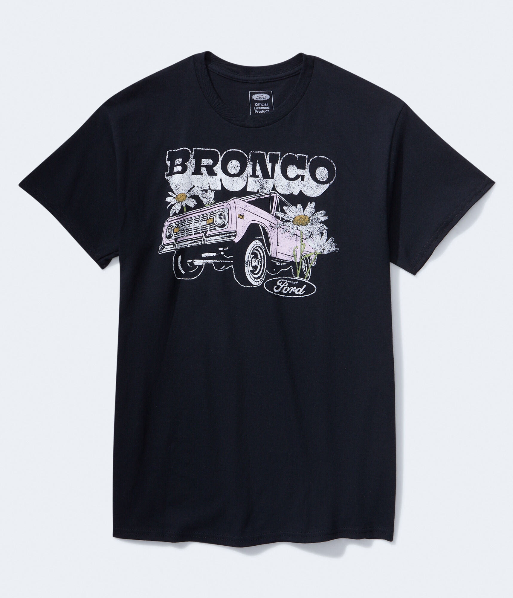 Футболка с рисунком Ford Bronco Daisies Aeropostale, черный
