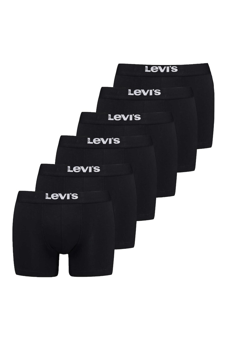 

Боксеры с логотипом на талии, 6 пар Levi'S, черный