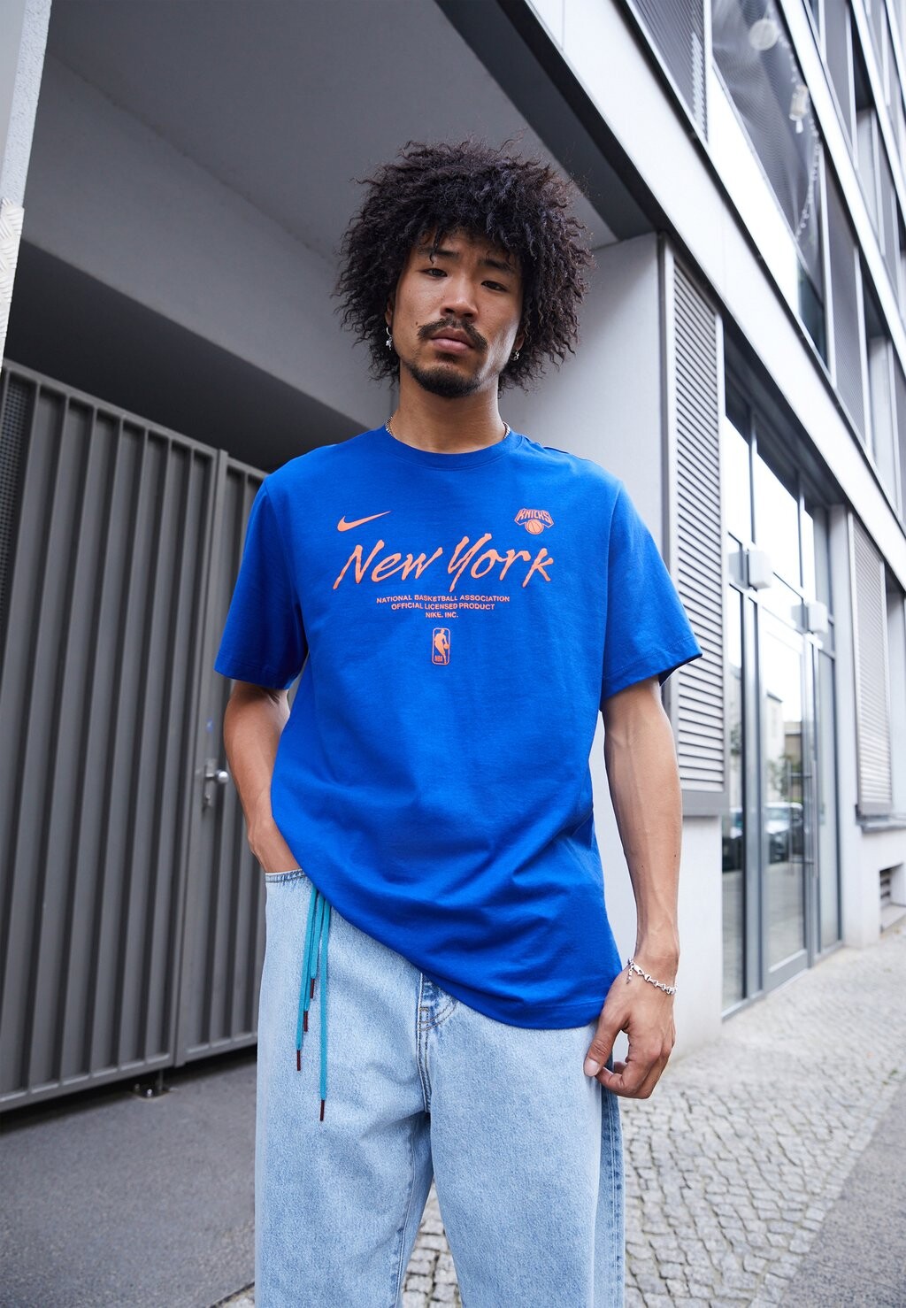 

Team ФУТБОЛКА С ЛОГОТИПОМ NBA NEW YORK KNICKS NYK Nike, синий
