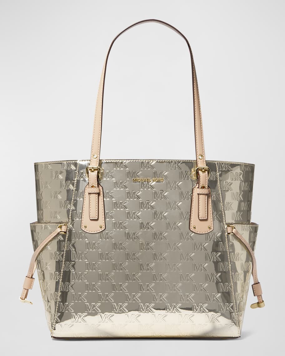 

Лакированная большая сумка East-West с монограммой MICHAEL Michael Kors