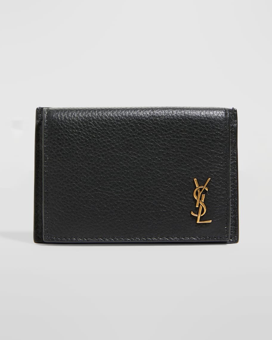 

Кожаный футляр для карт с клапаном YSL Saint Laurent