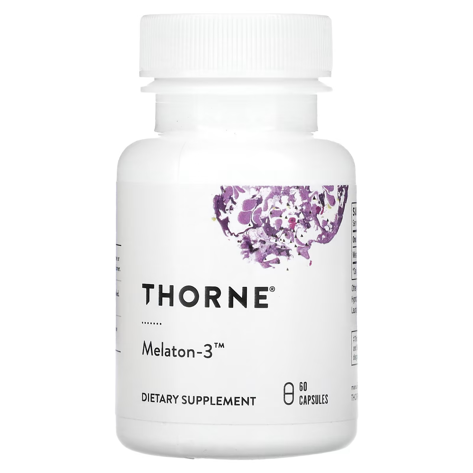 Торн Мелатон-3 60 капсул Thorne мелатонин thorne research 3 мг 60 капсул