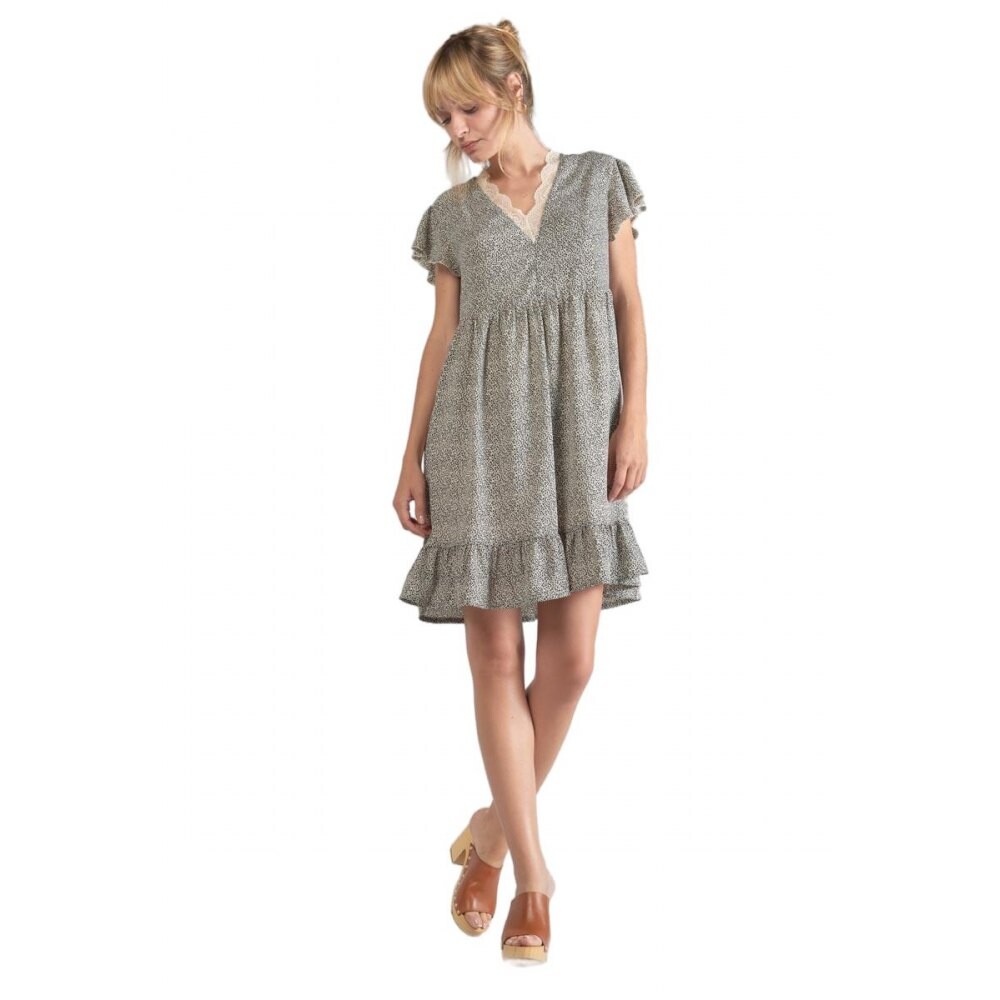 

Платье с коротким рукавом Le Temps Des Cerises 65039 Aliette, бежевый