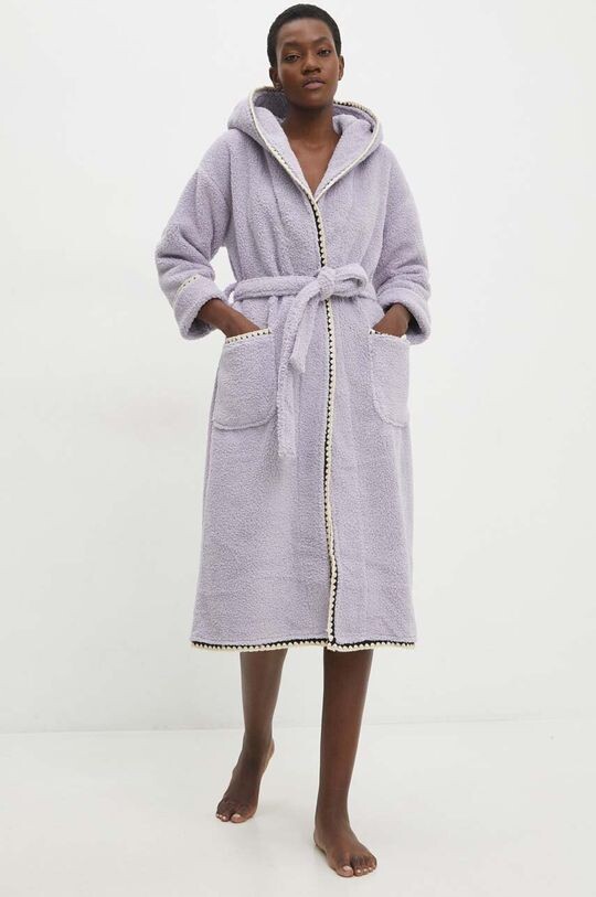 

Банный халат Answear Lab, фиолетовый