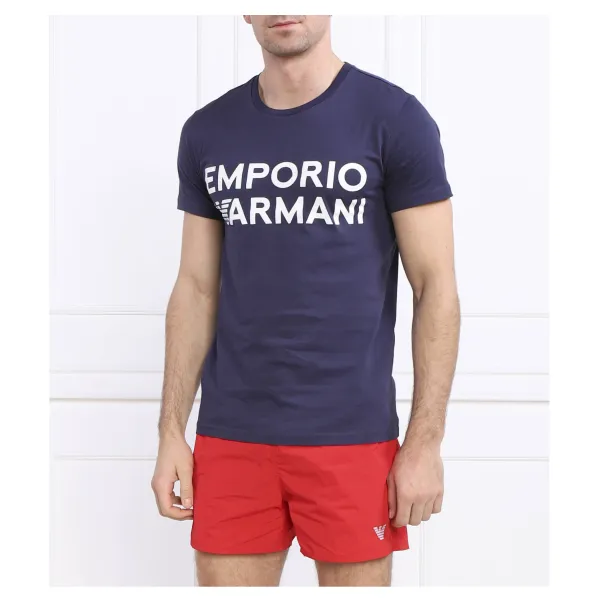 

Футболка стандартного кроя Emporio Armani, синий