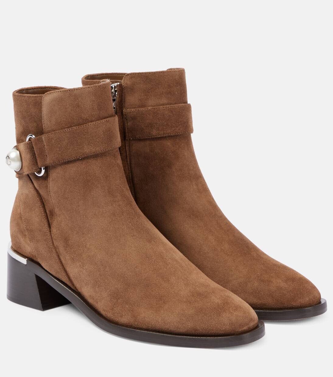 

Ботильоны Noor 45 из кожи Jimmy Choo, цвет oak