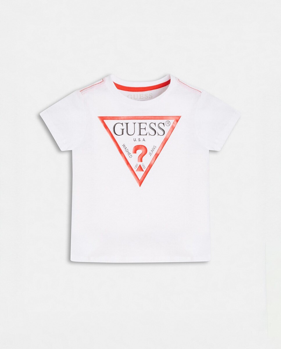 

Футболка с треугольным логотипом для мальчика Guess, белый