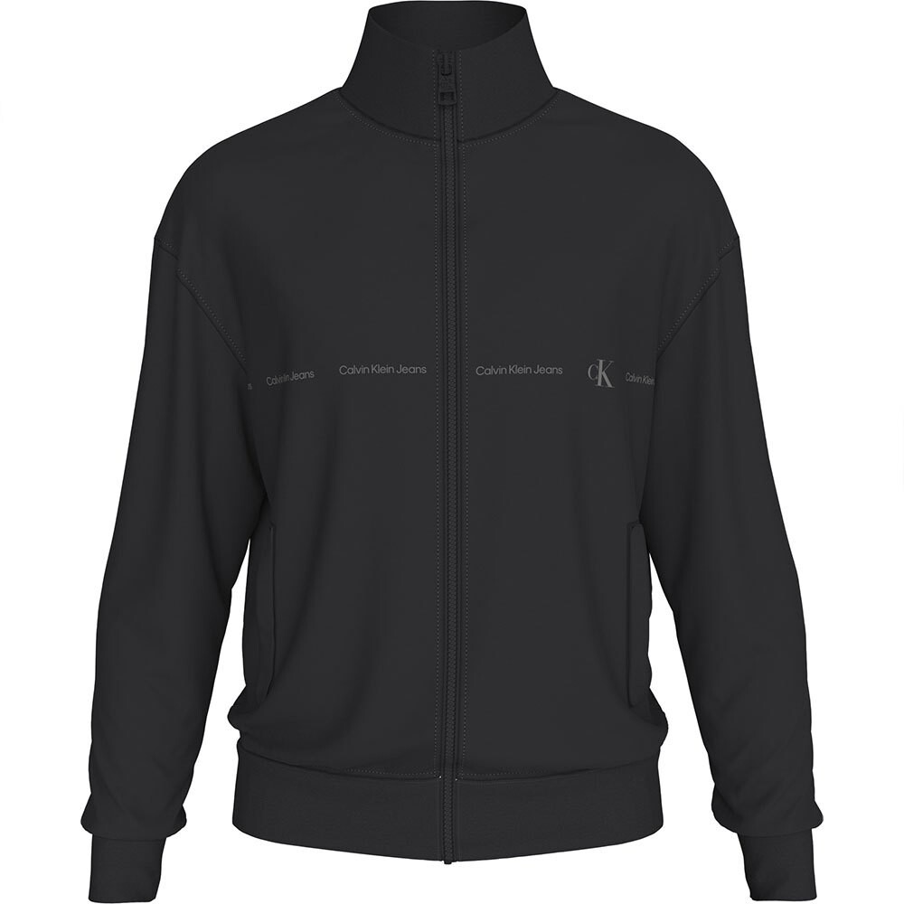 

Толстовка Calvin Klein Jeans Logo Repeat Full Zip, черный