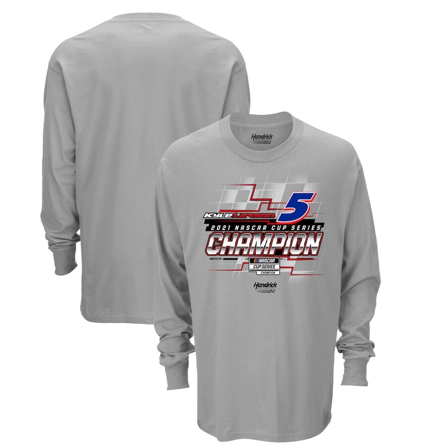 

Футболка с длинным рукавом Hendrick Motorsports Team Collection Kyle Larson, серый