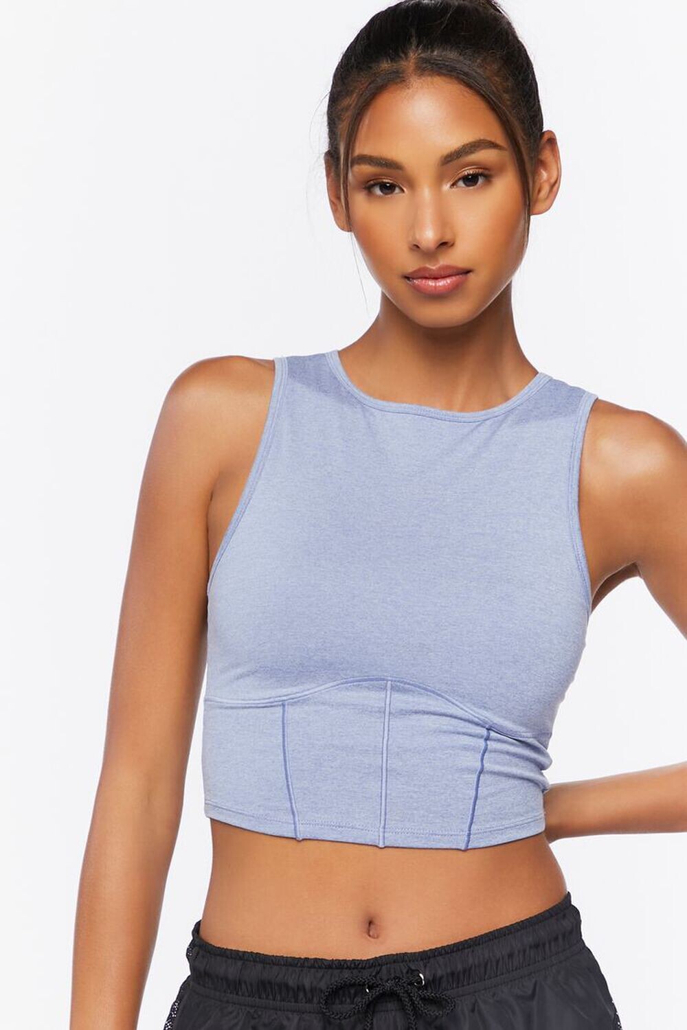 

Активная укороченная майка Forever 21, синий