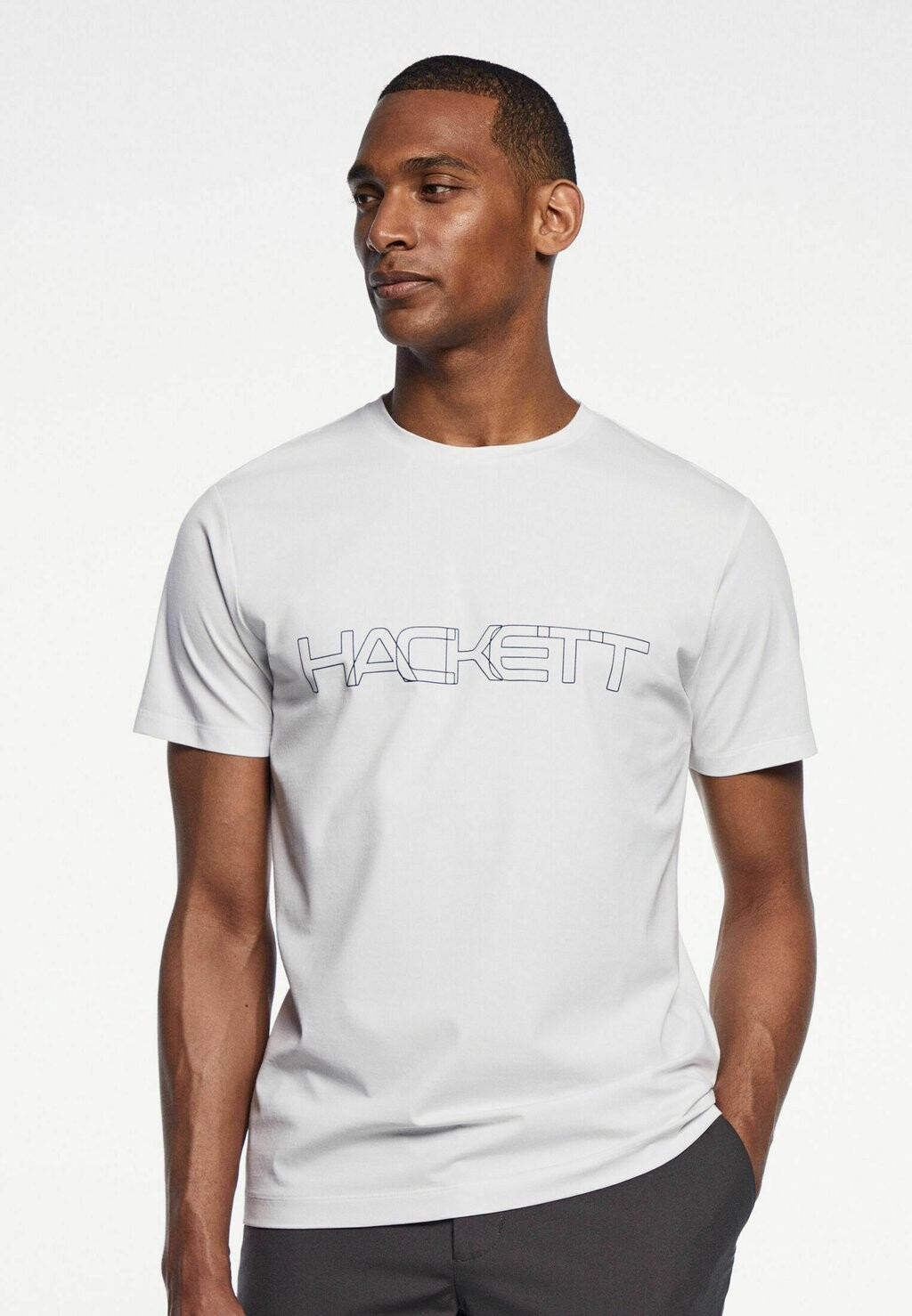 

Футболка с принтом Hackett London, белый