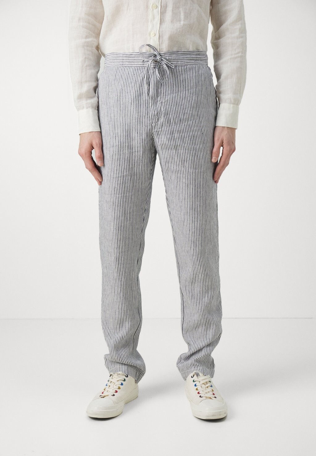 

Брюки MEN DRAWSTING PANT 120% Lino, цвет fantasia navy