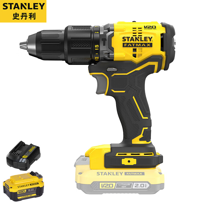 Дрель аккумуляторная Stanley SBD715K-A9 + аккумулятор 6.0Ah, зарядное устройство