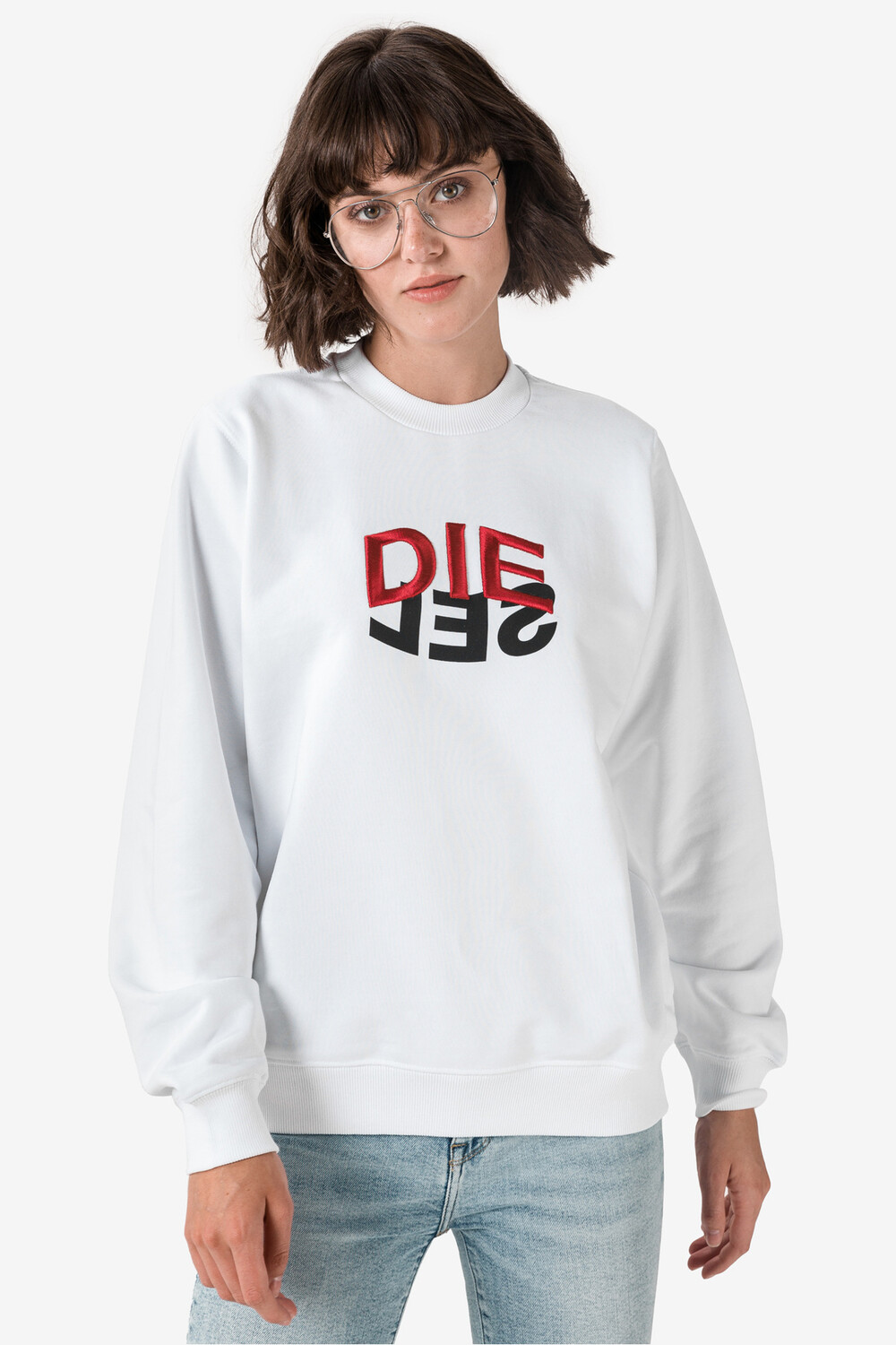 

Толстовка - Белый - Классический крой Diesel, белый
