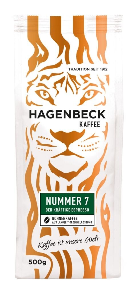 

Кофе HAGENBECK, эспрессо №7, обжаренный кофе, цельные кофейные зерна, 500г Meyer & Horn