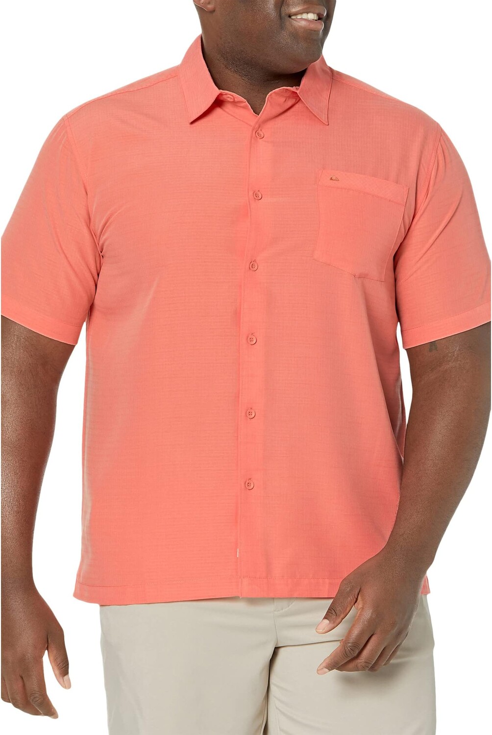 

Рубашка Centinela 4 с коротким рукавом Quiksilver, цвет Peached Pink