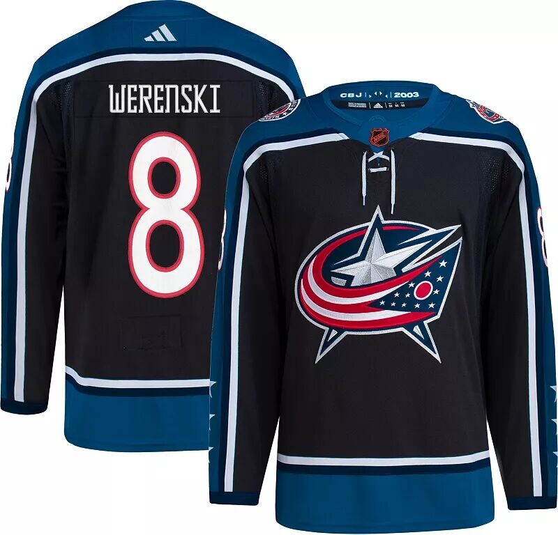

Adidas '22-'23 Reverse Retro Columbus Blue Jackets Zach Werenski #8 ADIZERO Аутентичный джерси