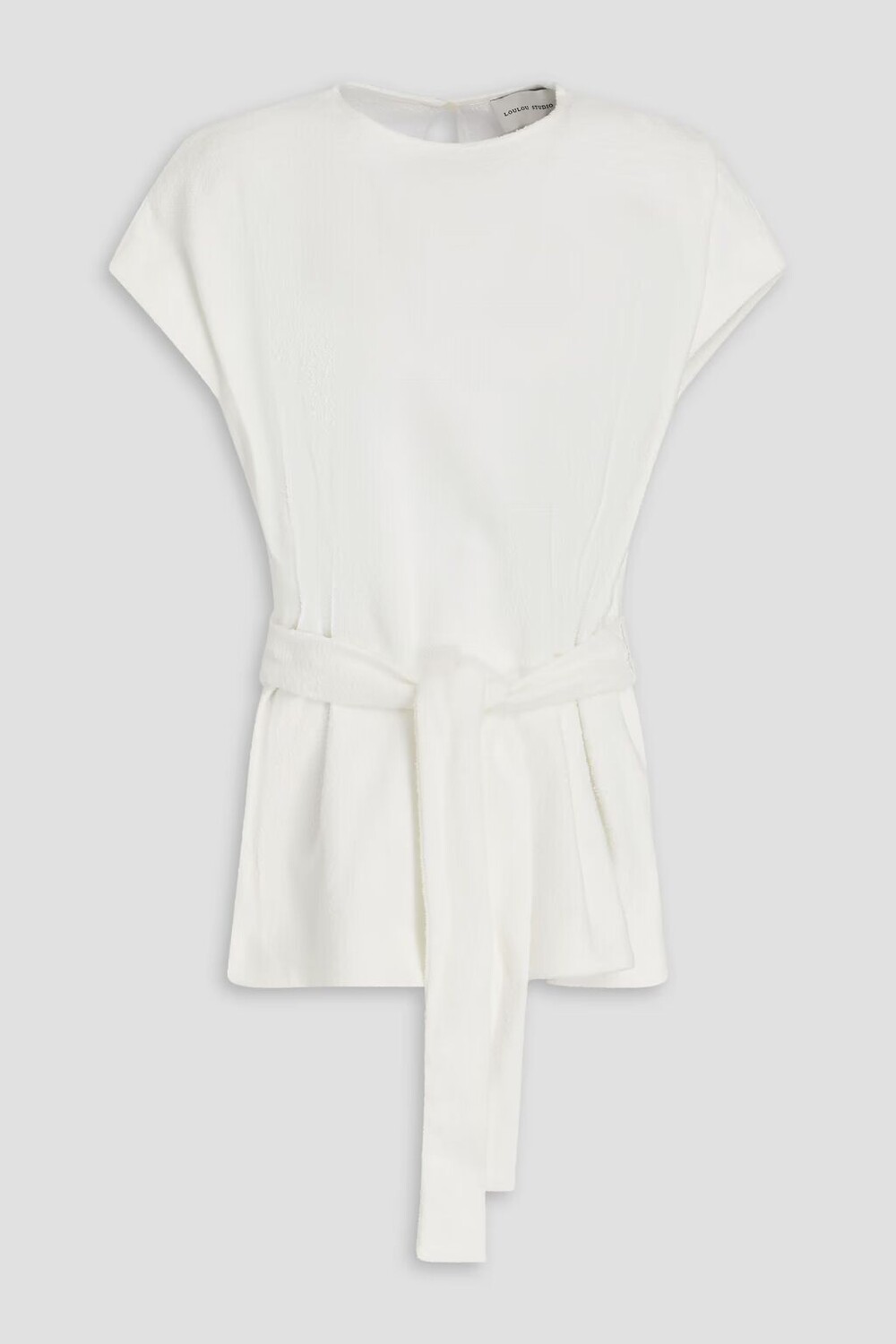 

Топ Guna из хлопкового букле Loulou Studio, цвет Off-white