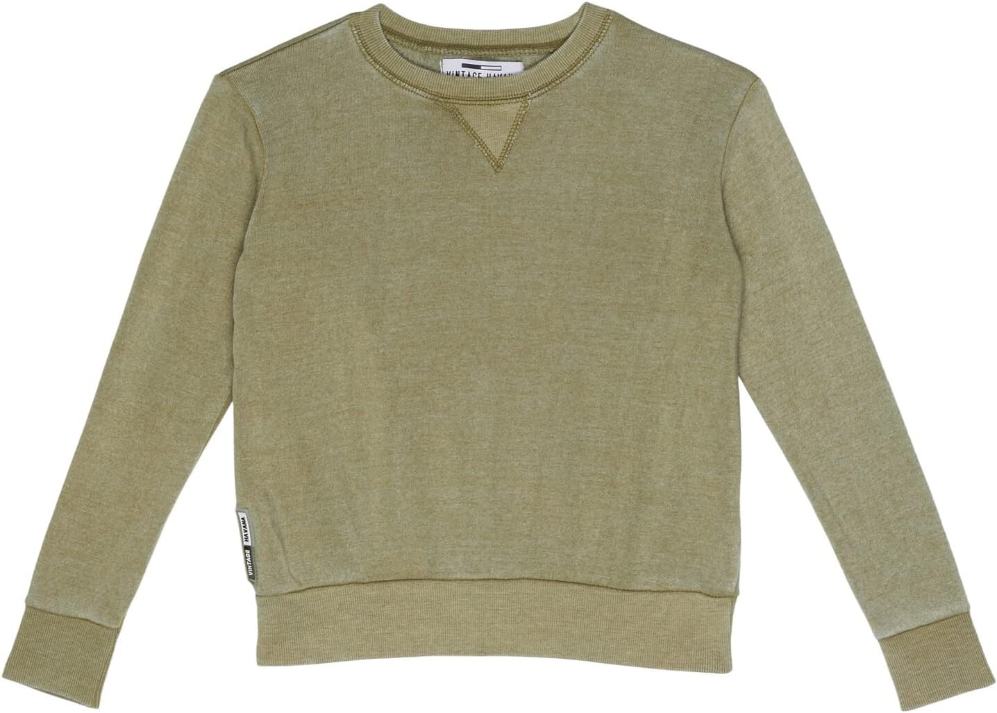 

Толстовка Vintage Havana New Burnout Crew Neck, цвет Olive