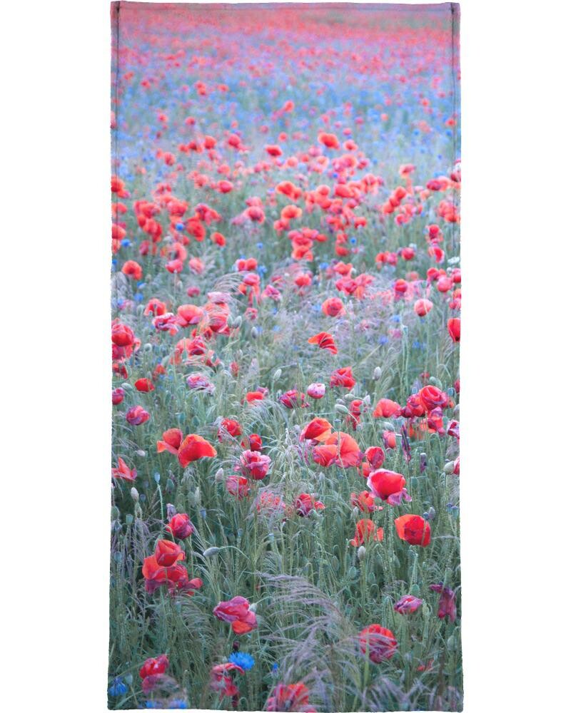 

Полотенце для ванной Juniqe Poppy Seed Heaven, цвет Grün & Rot