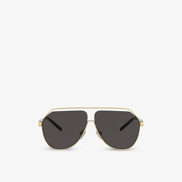 

Солнцезащитные очки в металлической оправе dg2266 Dolce & Gabbana, желтый