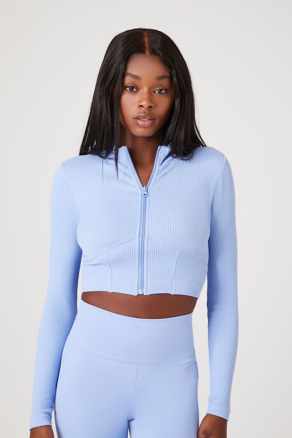 

Бесшовная куртка Active на молнии Forever 21, синий