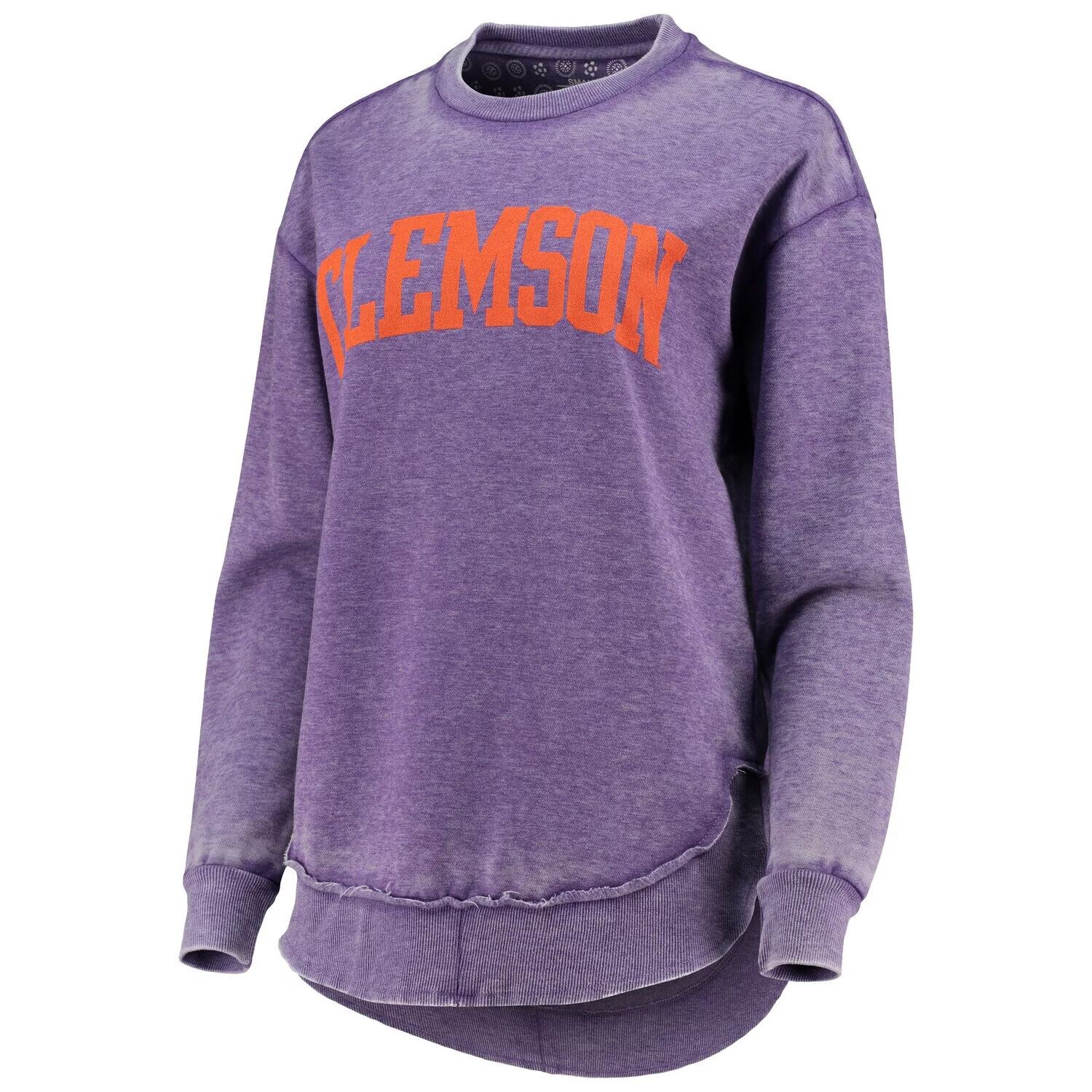 

Женский свитшот Pressbox Purple Clemson Tigers Vintage Wash Pullover