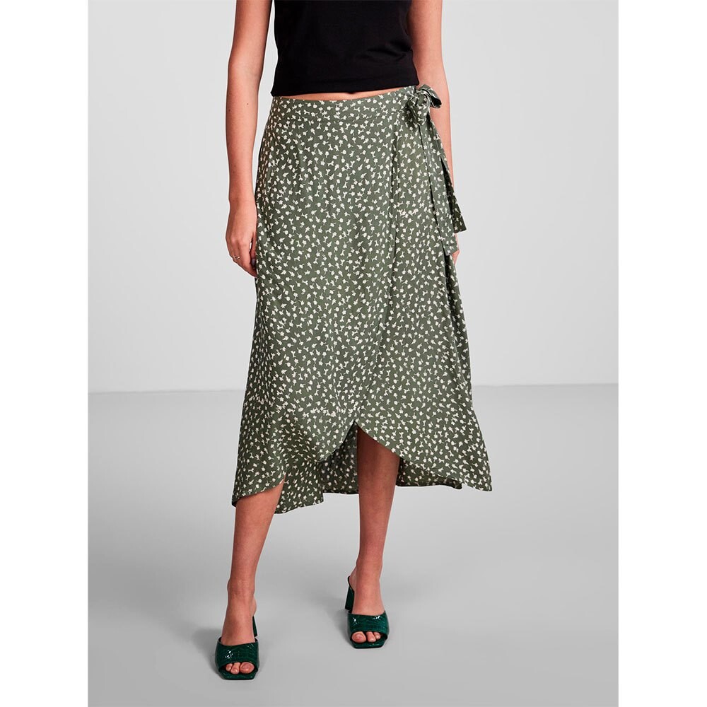 

Юбка Pieces Tala Wrap Long, зеленый