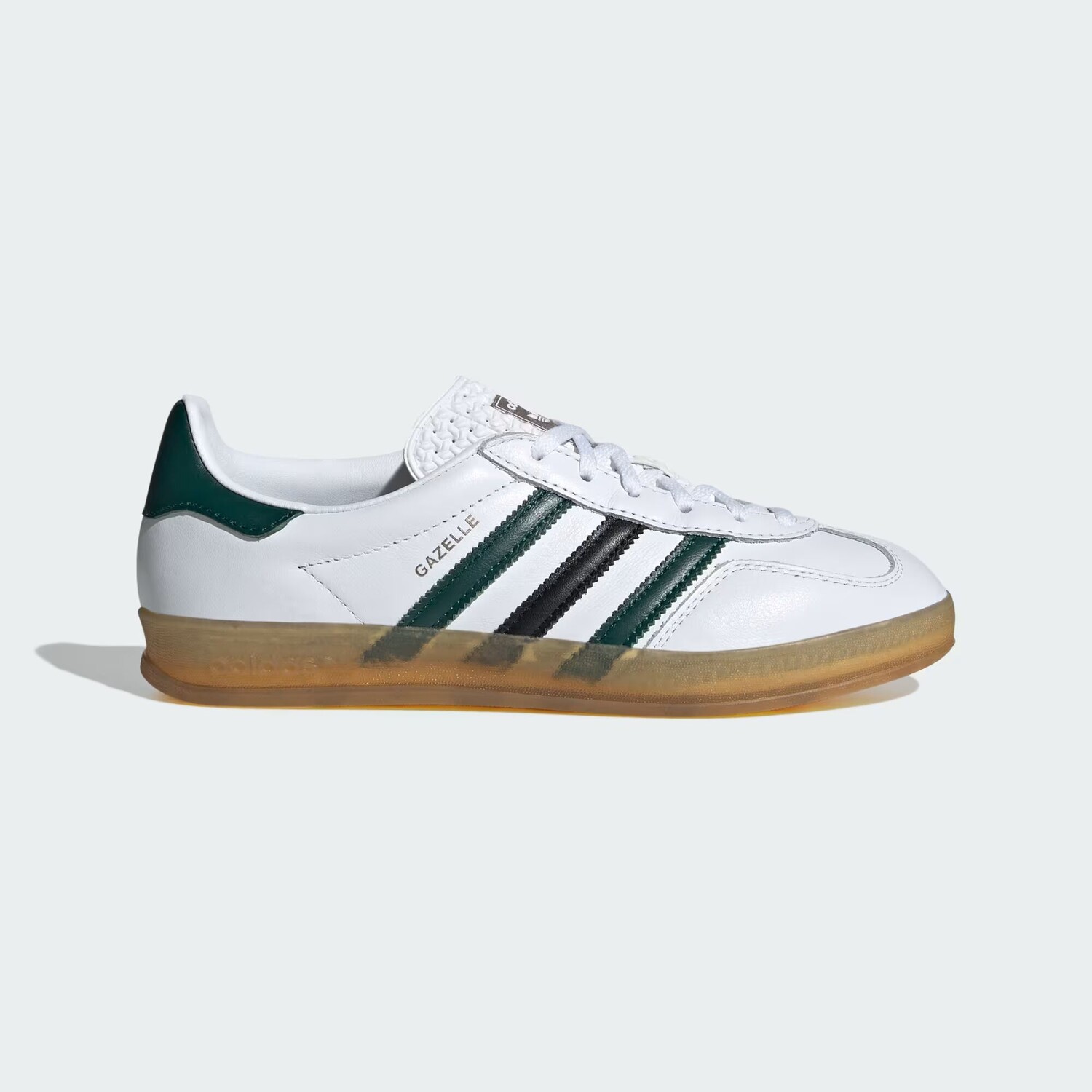 

Домашние кроссовки Gazelle Adidas, цвет Cloud White/Collegiate Green/Core Black