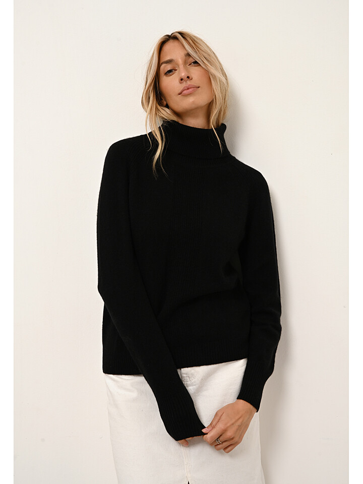 

Свитер Just Cashmere Kaschmir Rollkragen, черный
